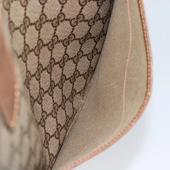 GUCCI GG Supreme Web Sherry Line Tote Bag PVC Beige Gold 89 02 003 Auth 130821 - Picture 13 of 16